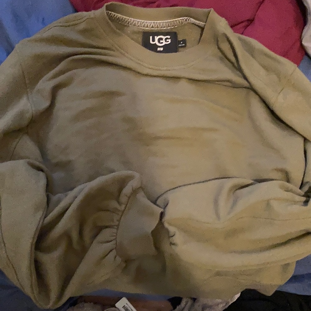 Medium UGG Brook Balloon Sleeve Sweater (GREEN)